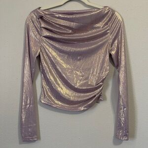 Shimmering Purple Long Sleeve Top